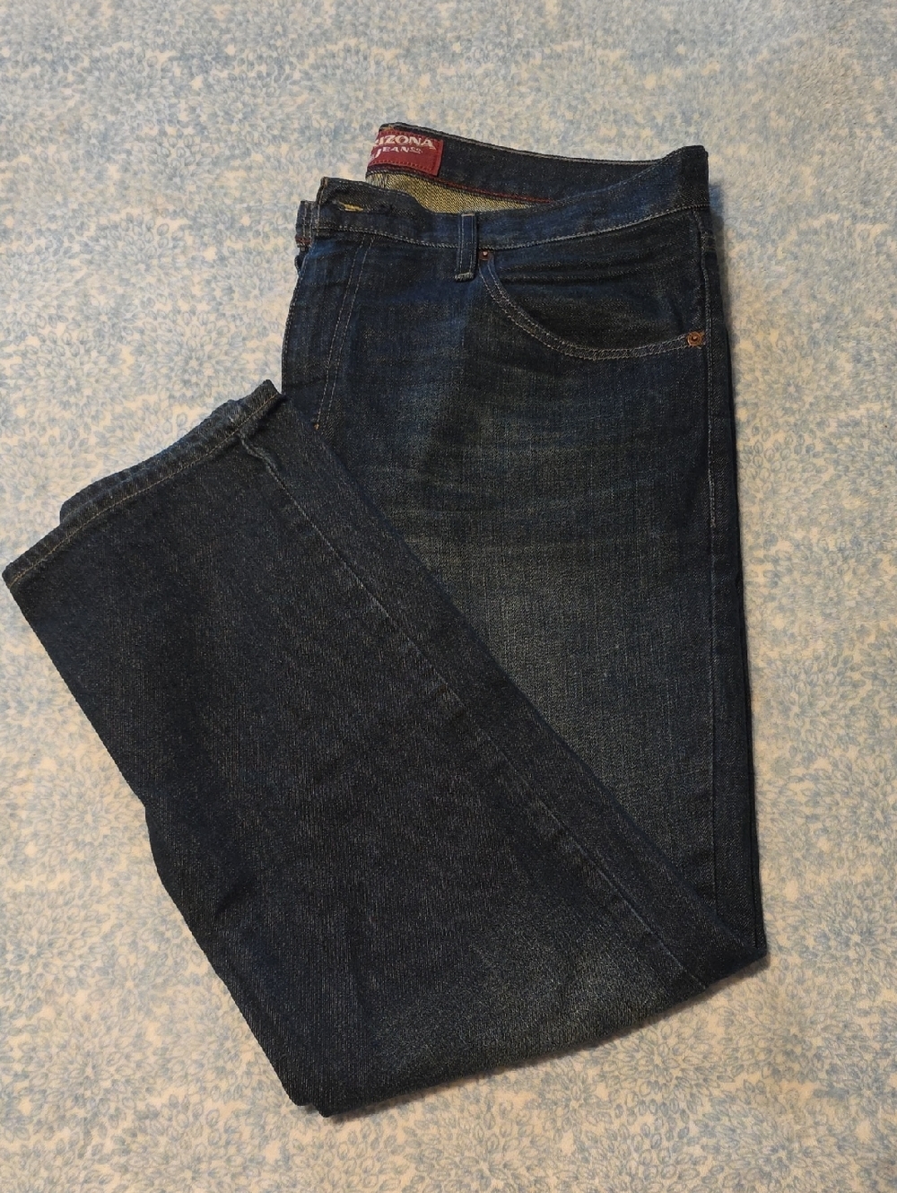 Arizona Mens (36x30) Jean Company Navy Slim Fit Men's Jeans